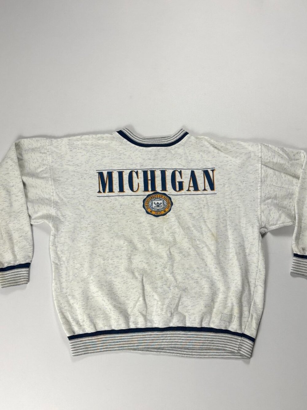 Vintage University Of Micigan Gear For Sports Crewneck Sweatshirt Gray Sz XL